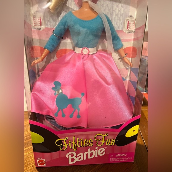 New in Box! Vintage Mattel Barbie Fifties Fun Barbie 1996 Retro Poodle Skirt 50s - Picture 5 of 11